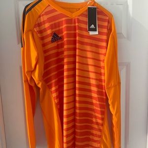 Mens Adidas Goalie Shirt size Large never worn brand new w tags.
